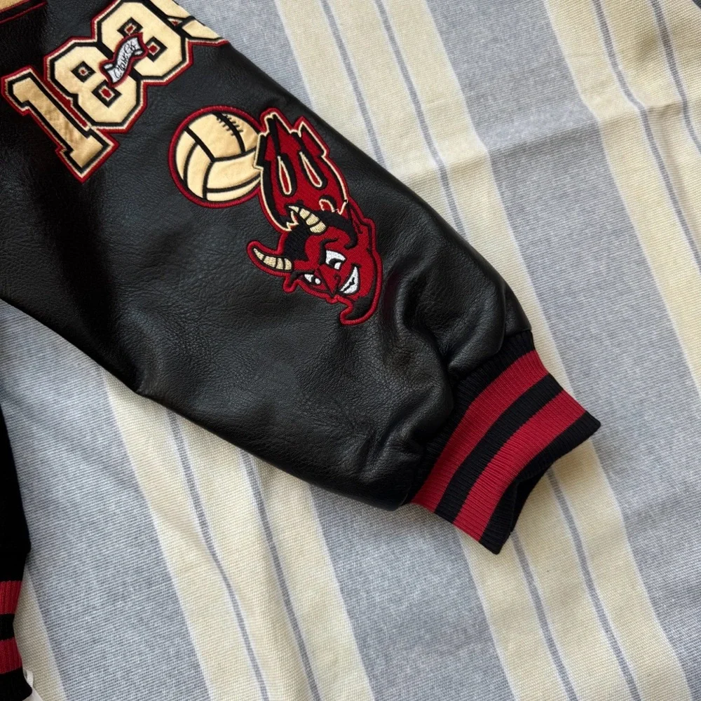 Off-White x AC Milan 125th Anniversary Embroidered Varsity Jacket - Picture 11 of 11